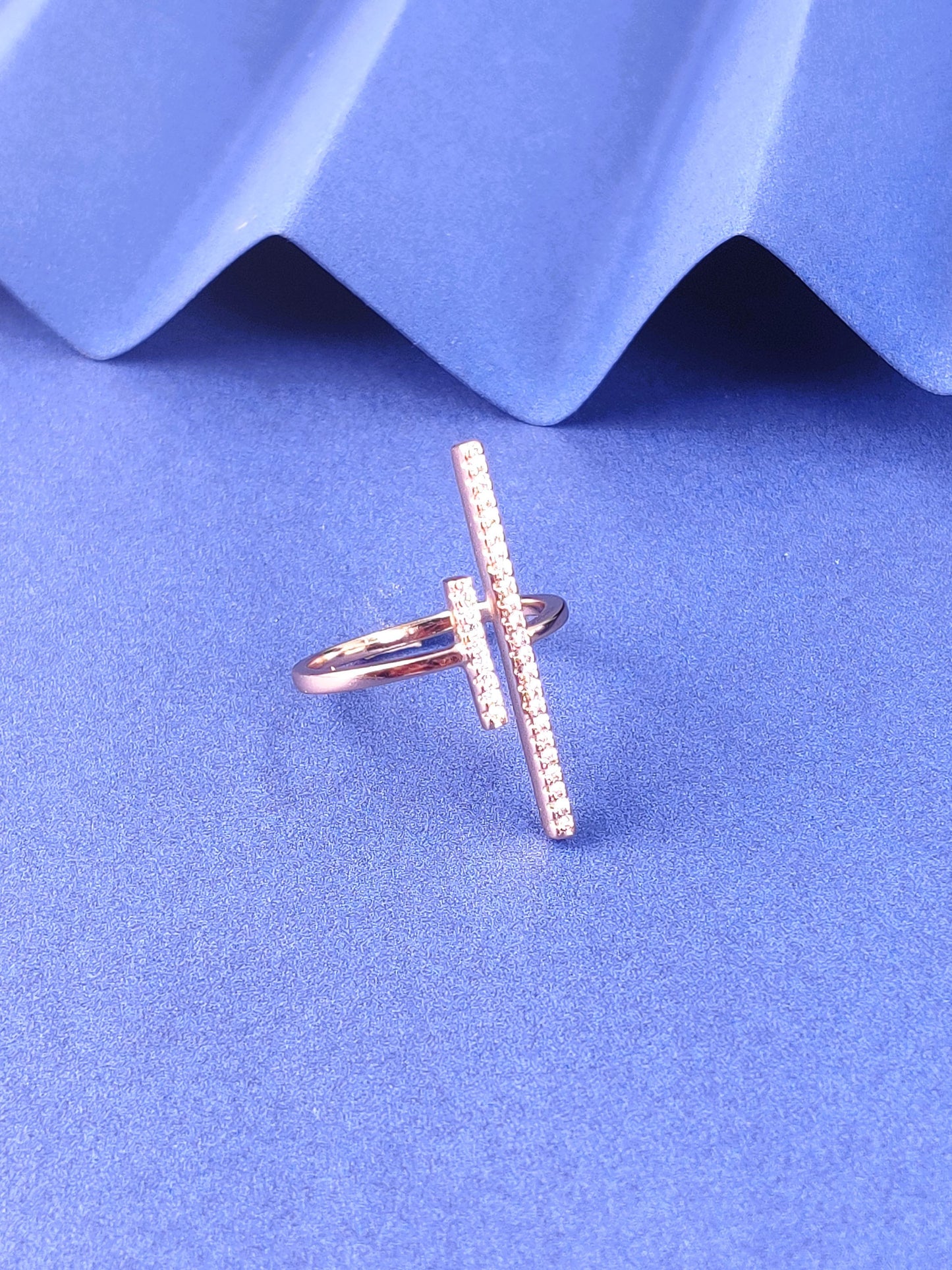 Crystal Lines Ring
