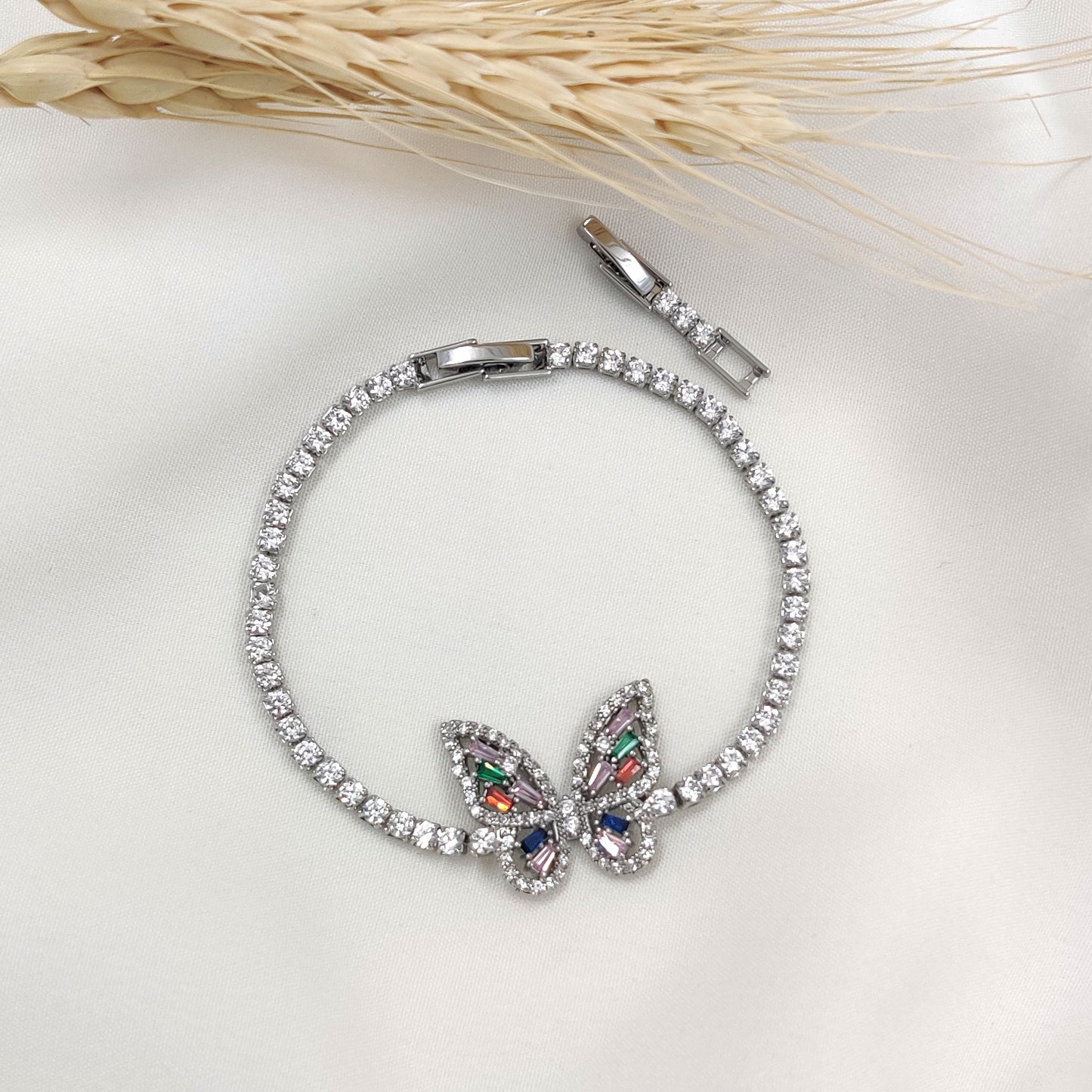 Butterfly Charm Tennis Bracelet