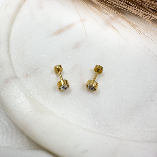 Crystal Second Piercing Earrings