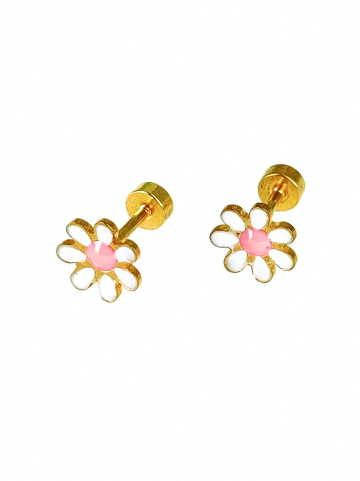Daisy Second Piercing Studs (white)