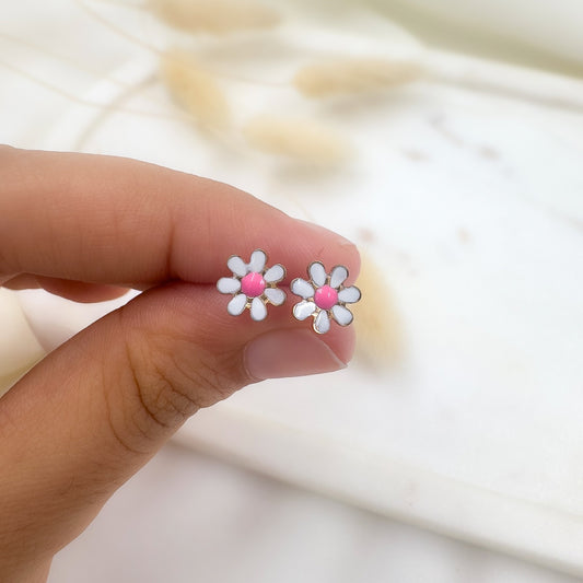 Daisy Second Piercing Studs (white)