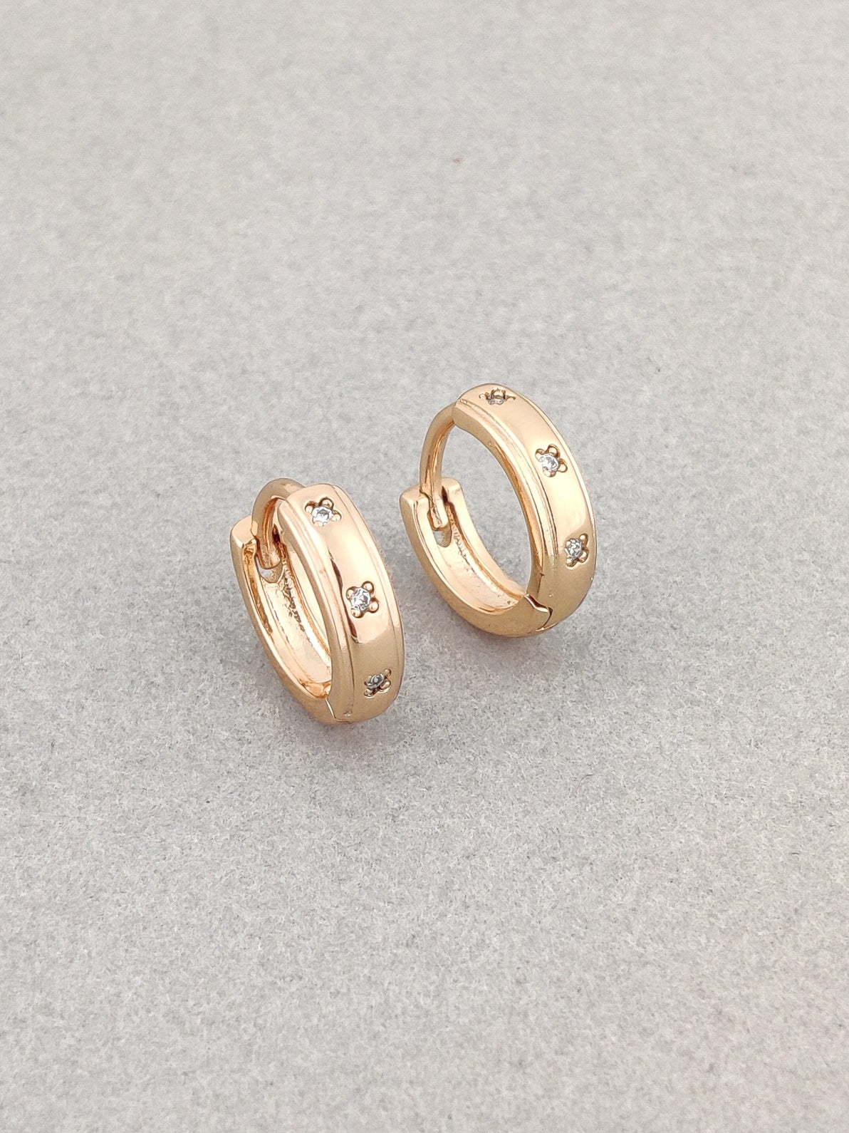 Simple Huggie Hoops