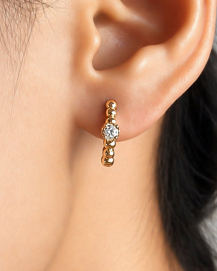 Radiant Huggie Hoops