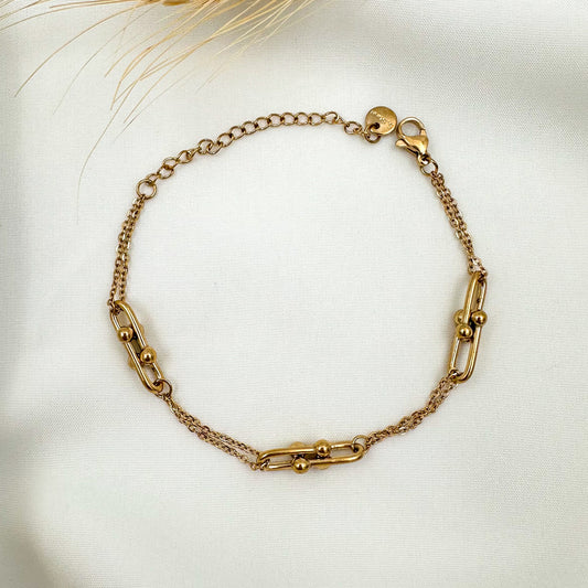 Gold Interlinked Bracelet
