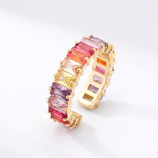 Multi Crystal sunny Ring