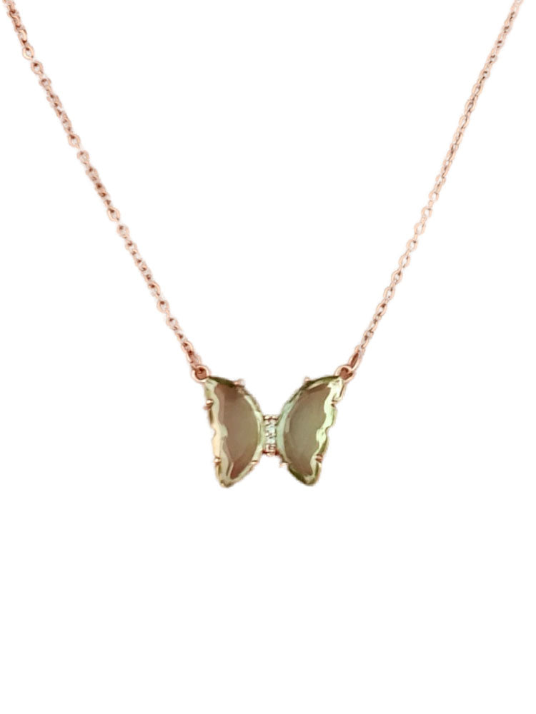 Green Butterfly Necklace