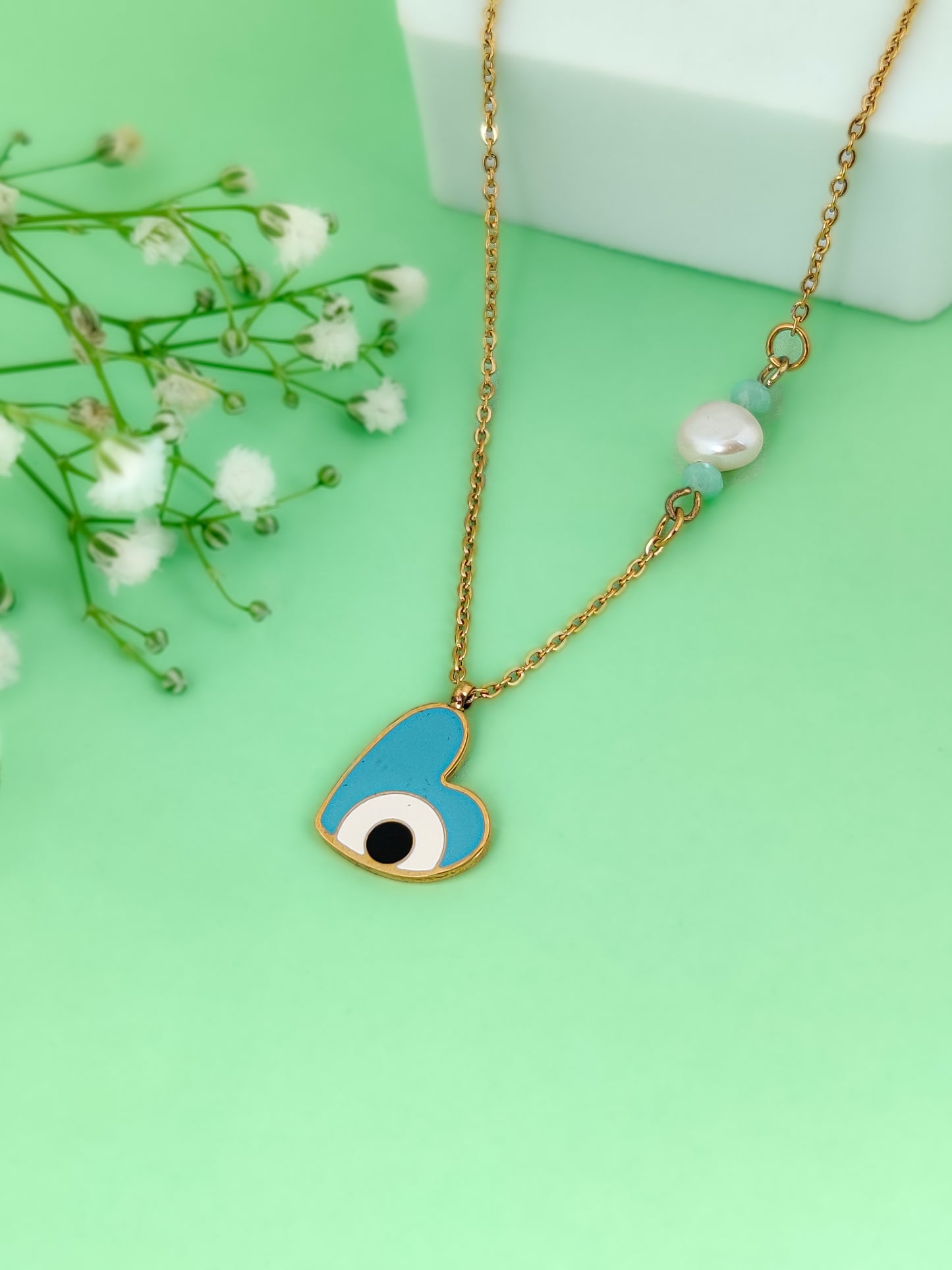 Heart Eye Necklace