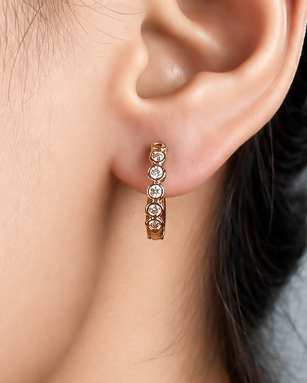 Twinkle Trail Huggie Hoops