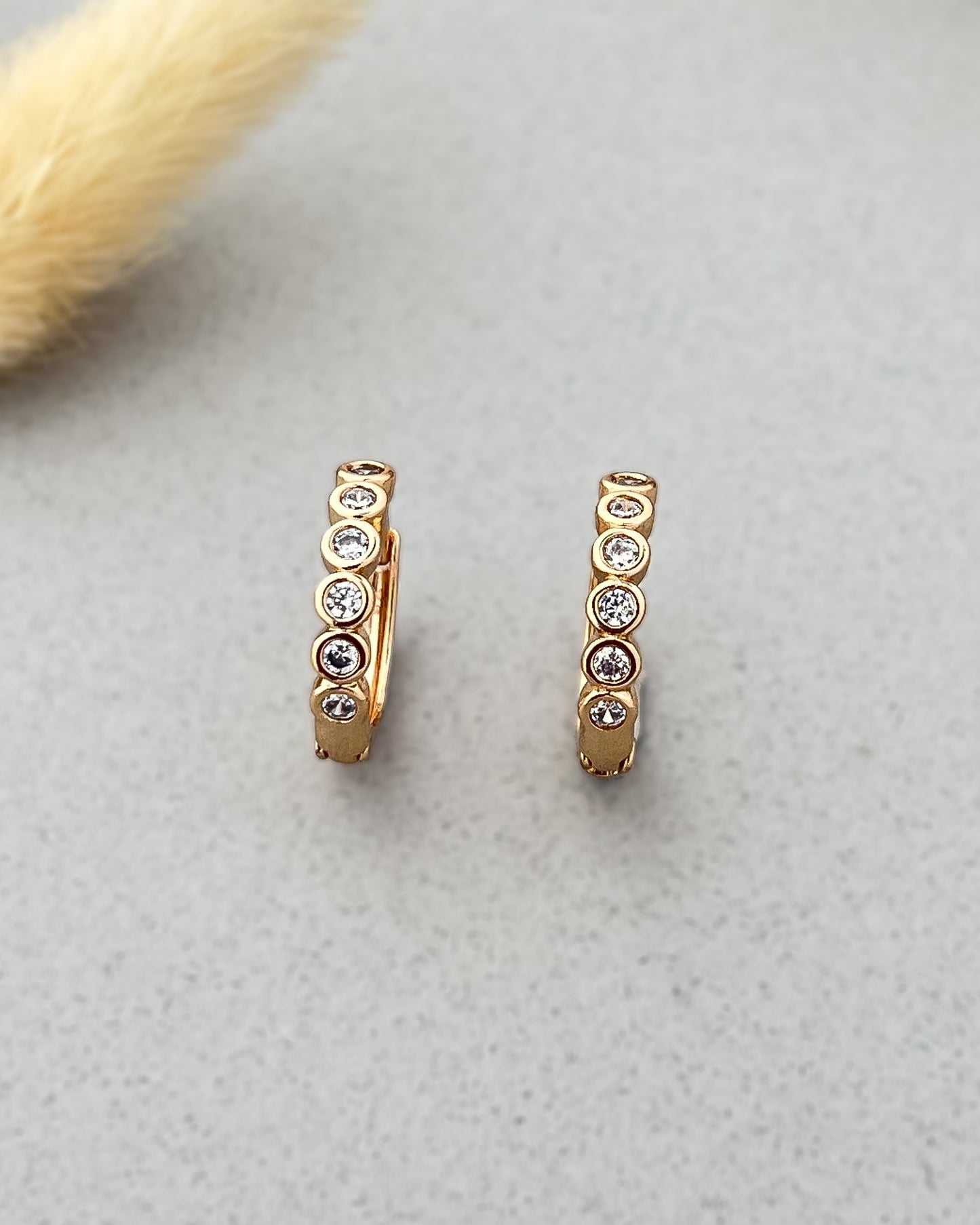 Twinkle Trail Huggie Hoops