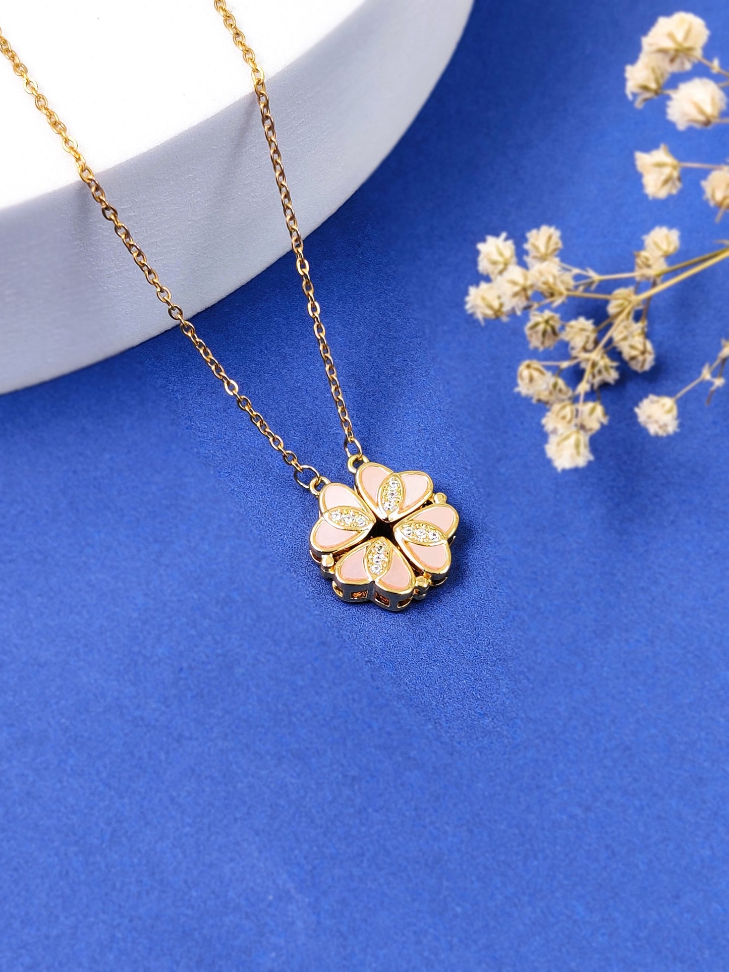 2in1 Golden Heart Necklace