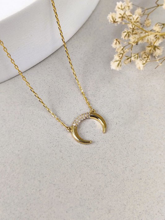 Kyra Moon Necklace (Gold)