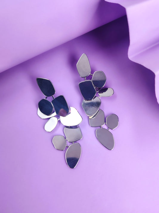 Silver  Monica Earrings