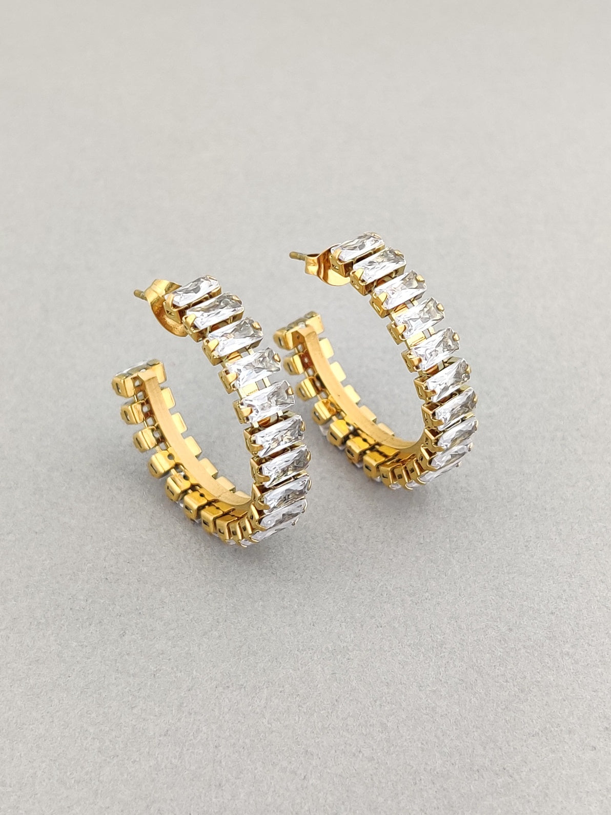 Crystal Hoops
