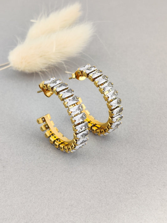 Crystal Hoops