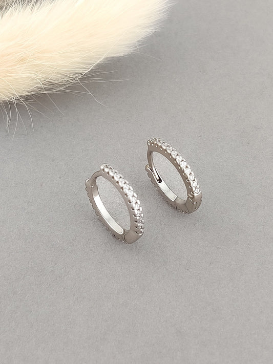 Classic Huggie Hoops (Silver)