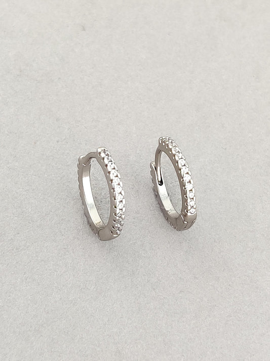 Classic Huggie Hoops (Silver)
