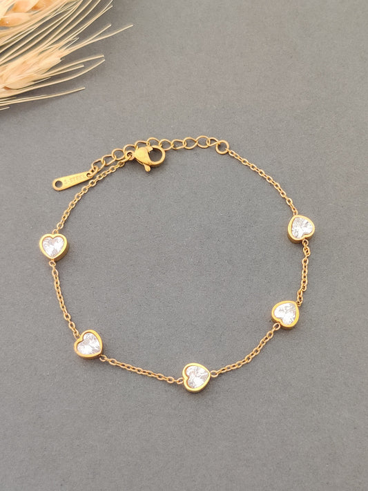 Sparkle Heart Bracelet