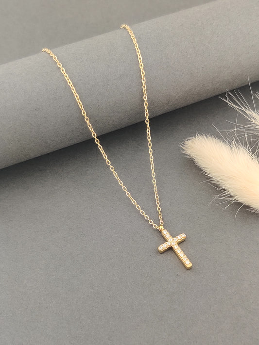Crystal Cross Necklace