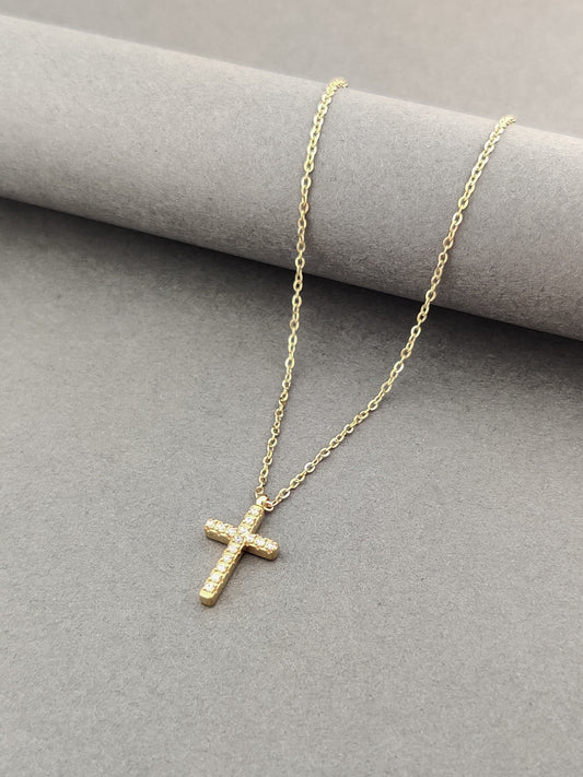 Crystal Cross Necklace
