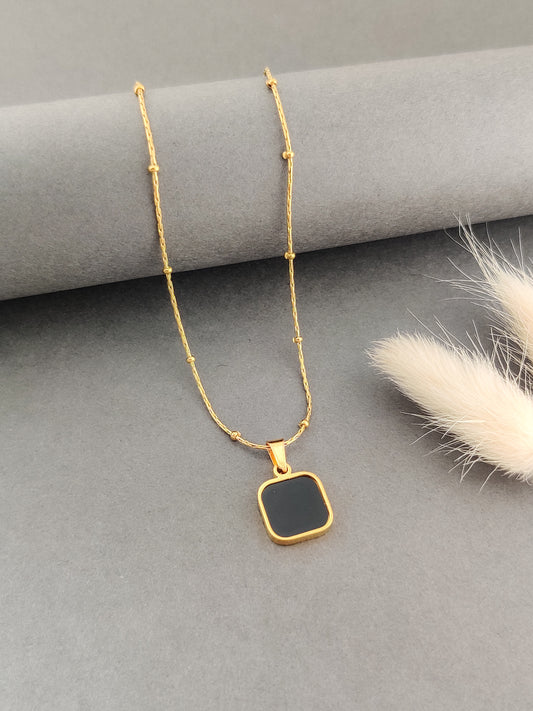 Linea Luxe Necklace (Black)