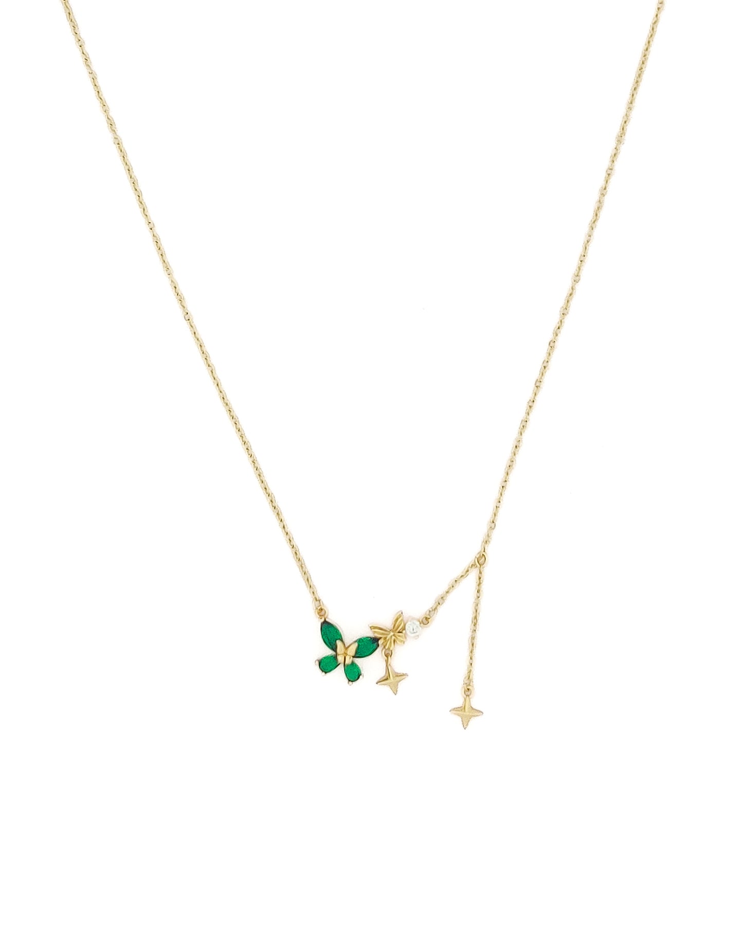 Butterfly Star Necklace(Green)