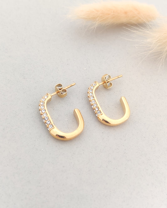 Golden Curve Earrings