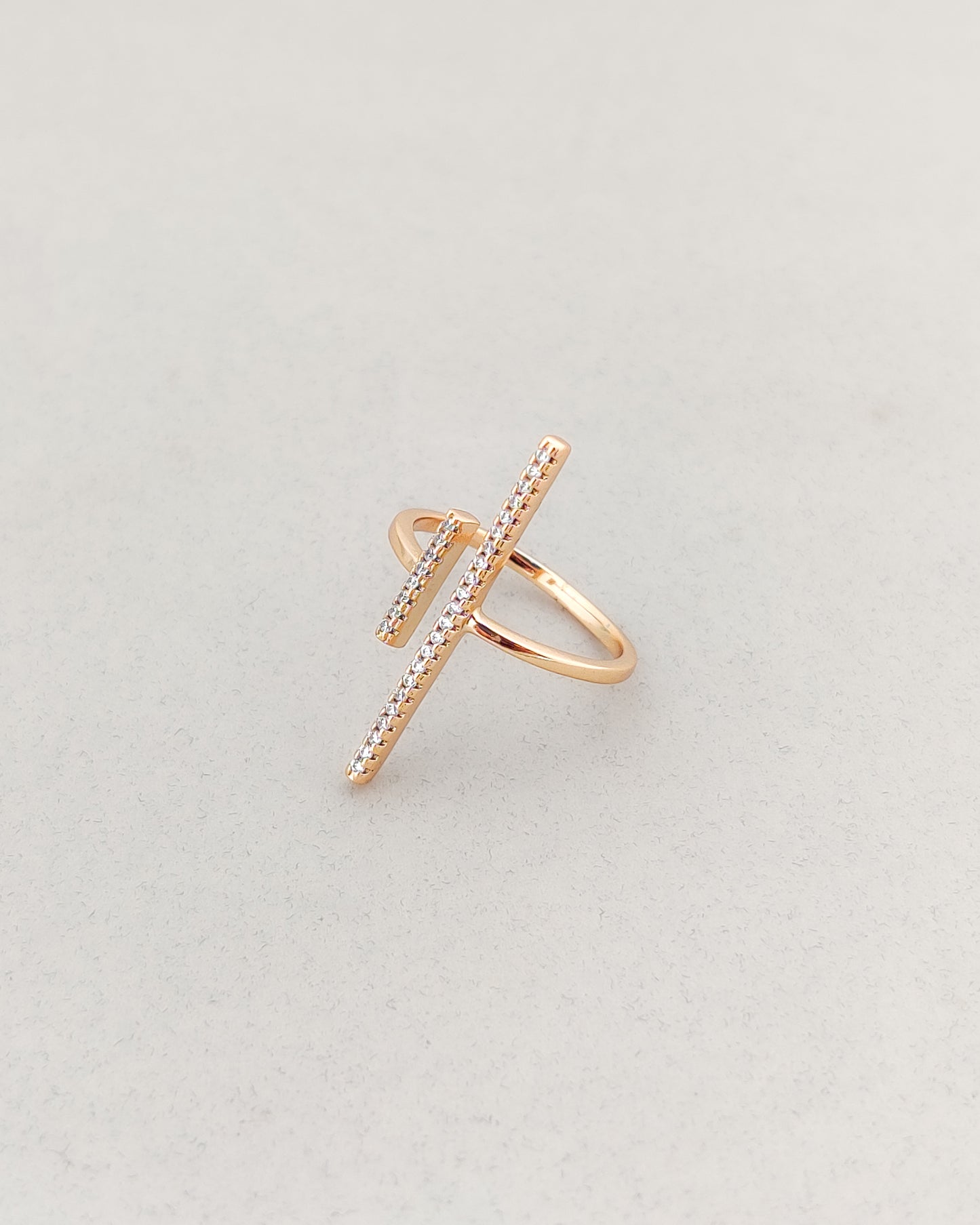 Crystal Lines Ring