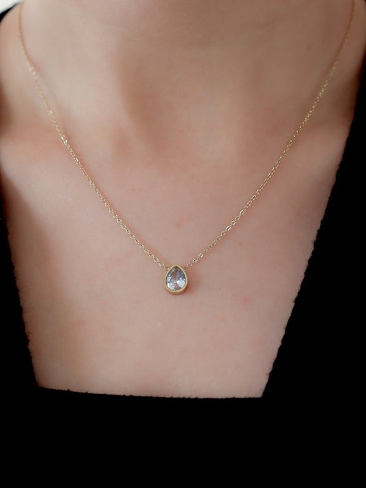 Crystal Water Drop Necklace