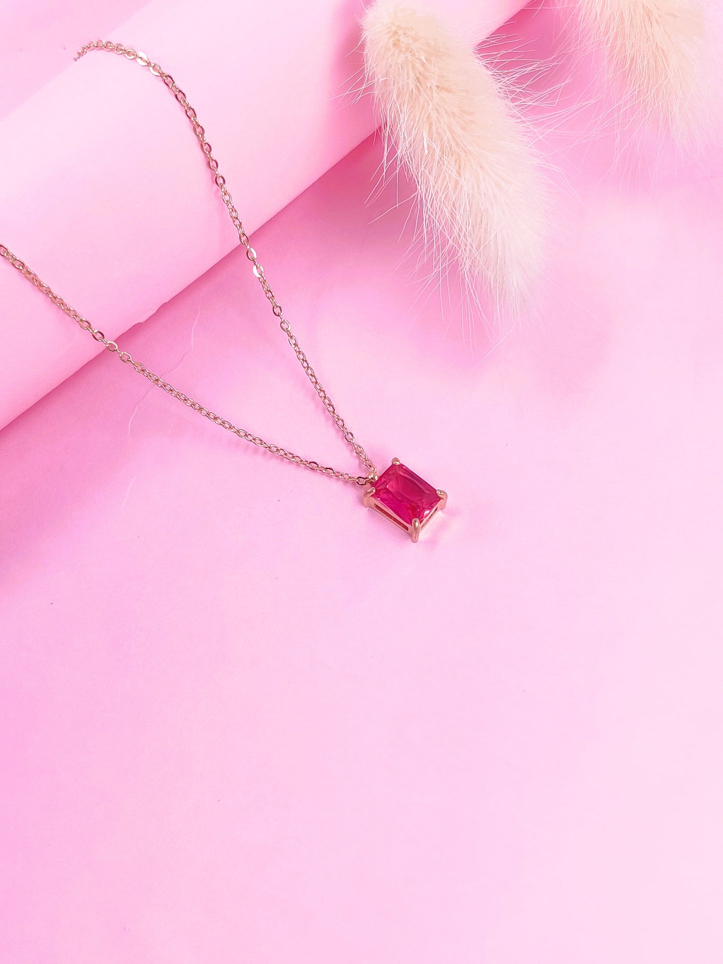 Magenta Bennie Necklace