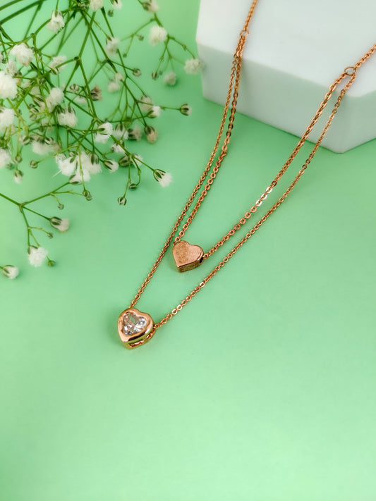 Meza Heart Layered Necklace