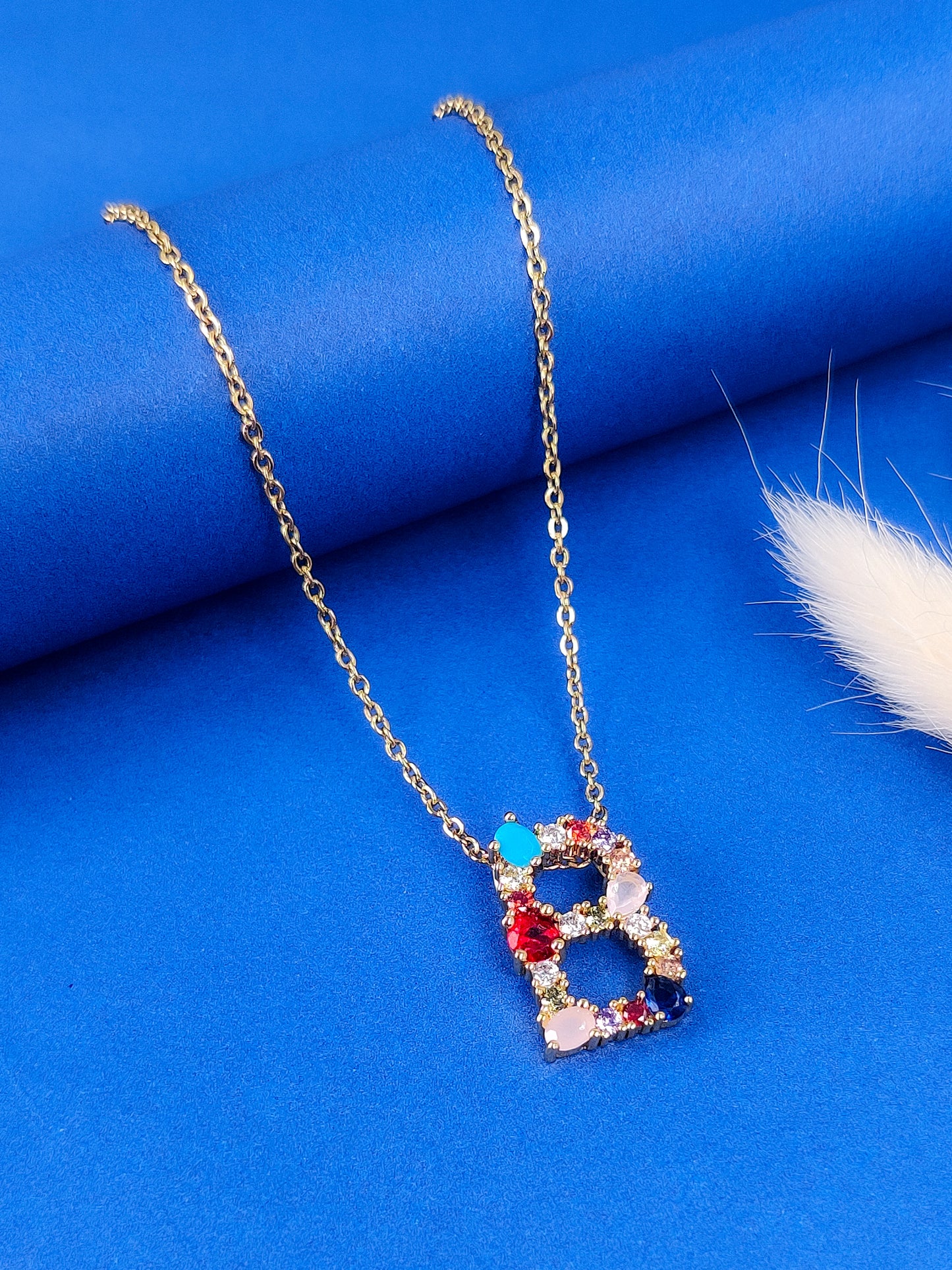 Monogram Letter B Necklace