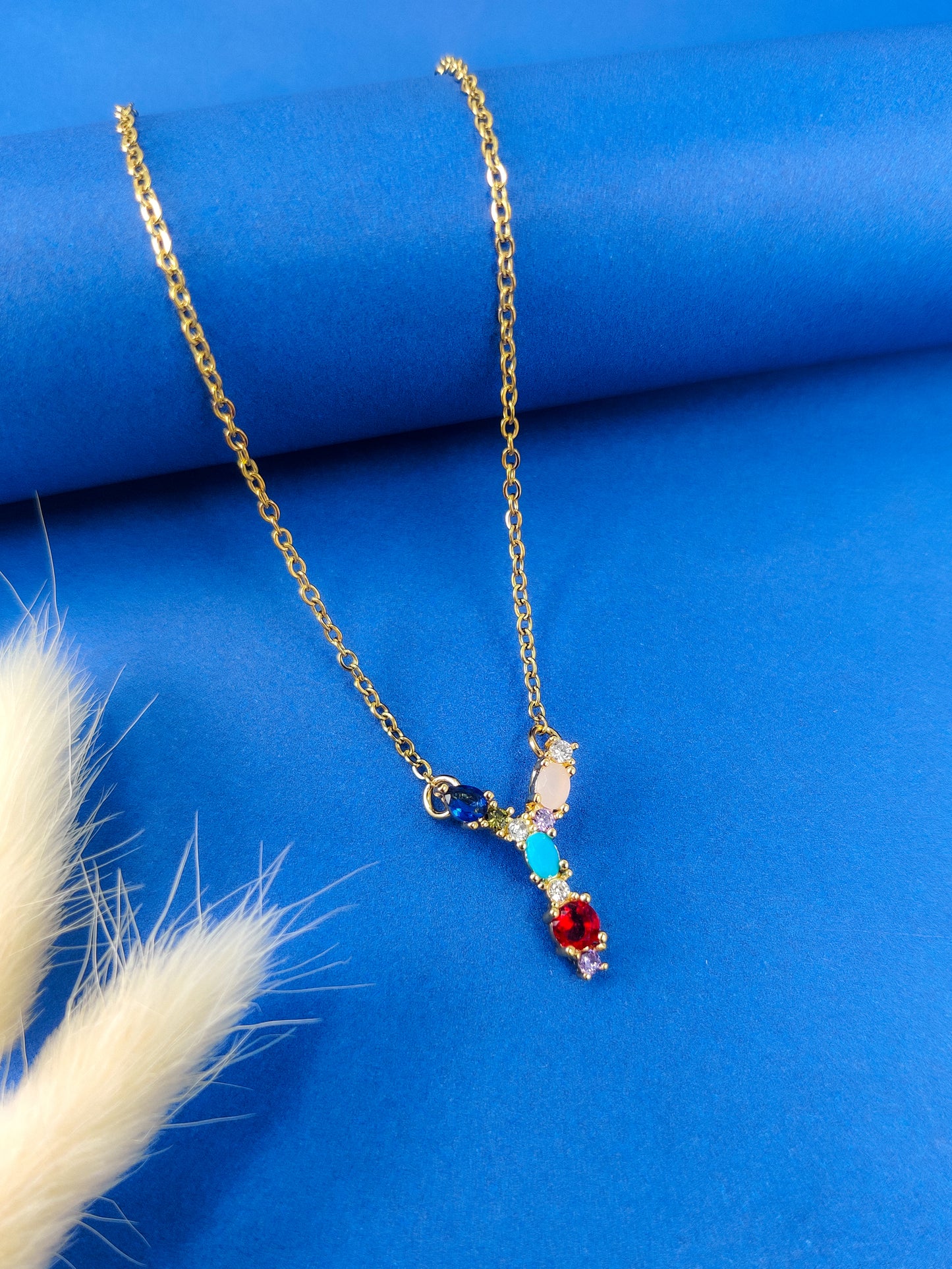 Monogram Letter Y Necklace