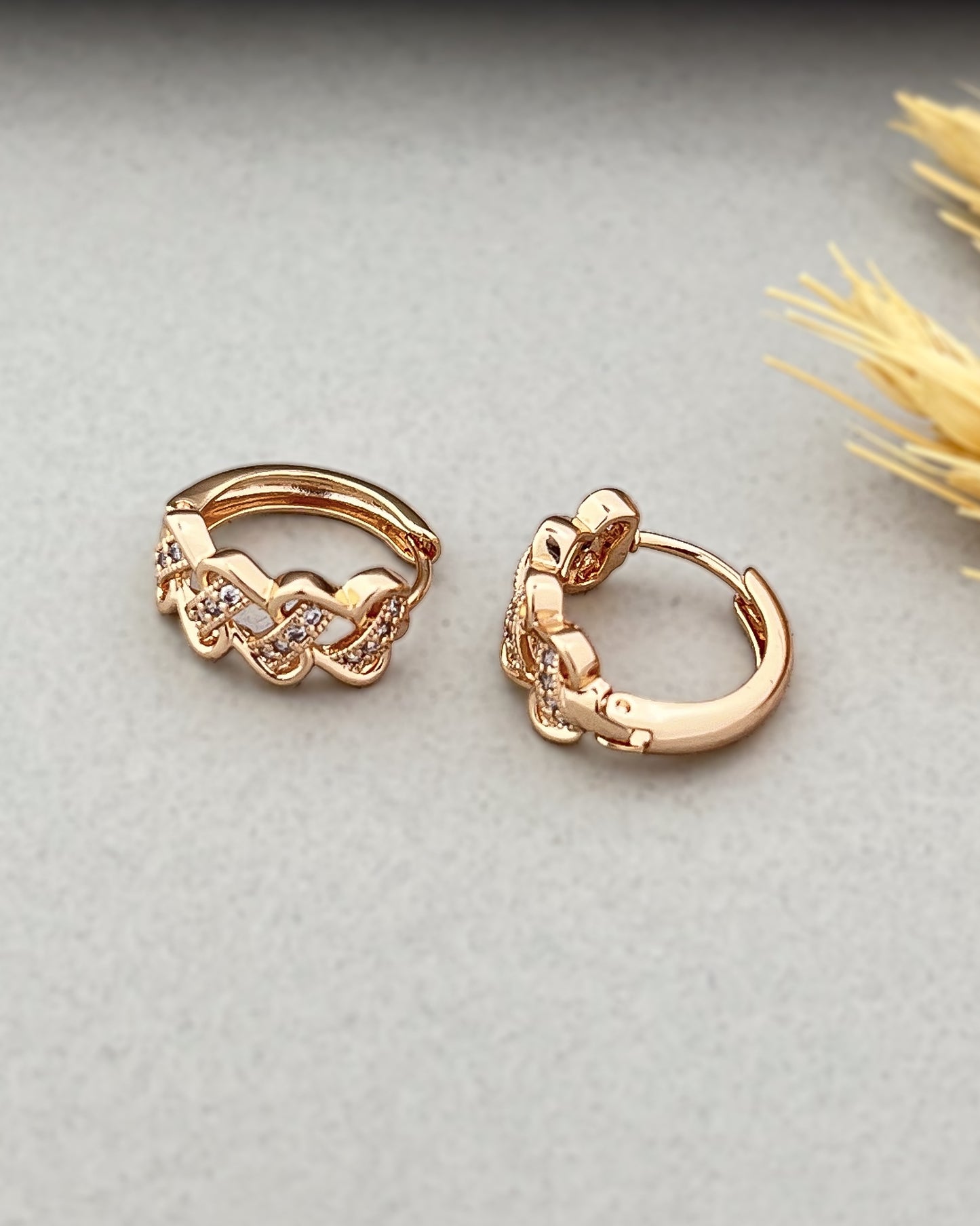Nova Shine Huggie Hoops
