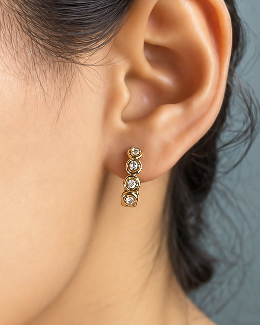 Aurelia Huggie Hoops