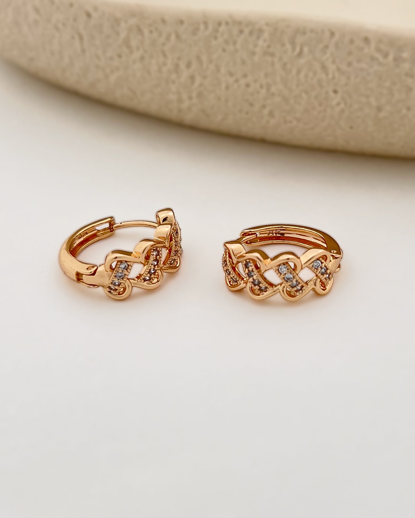 Nova Shine Huggie Hoops