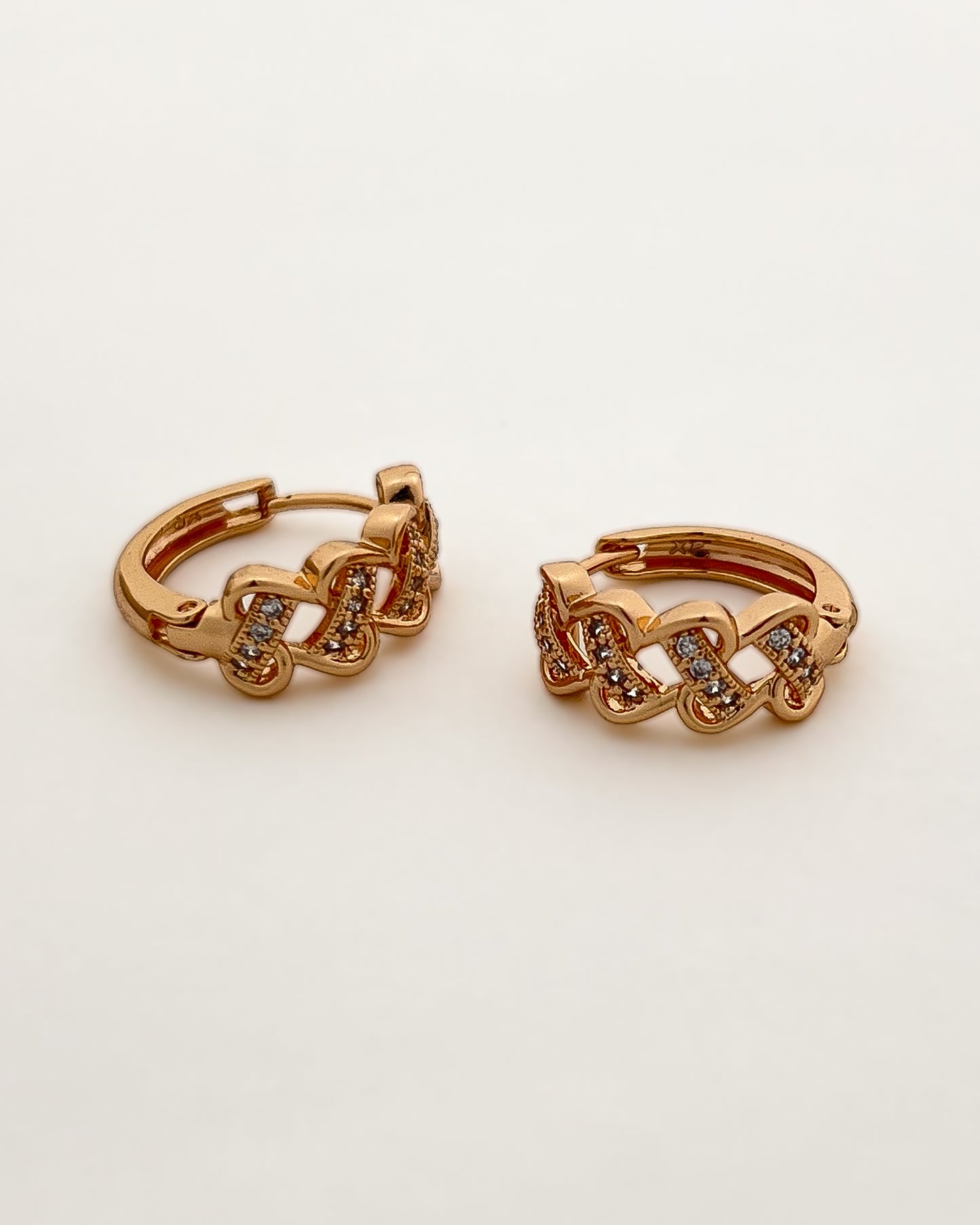 Nova Shine Huggie Hoops