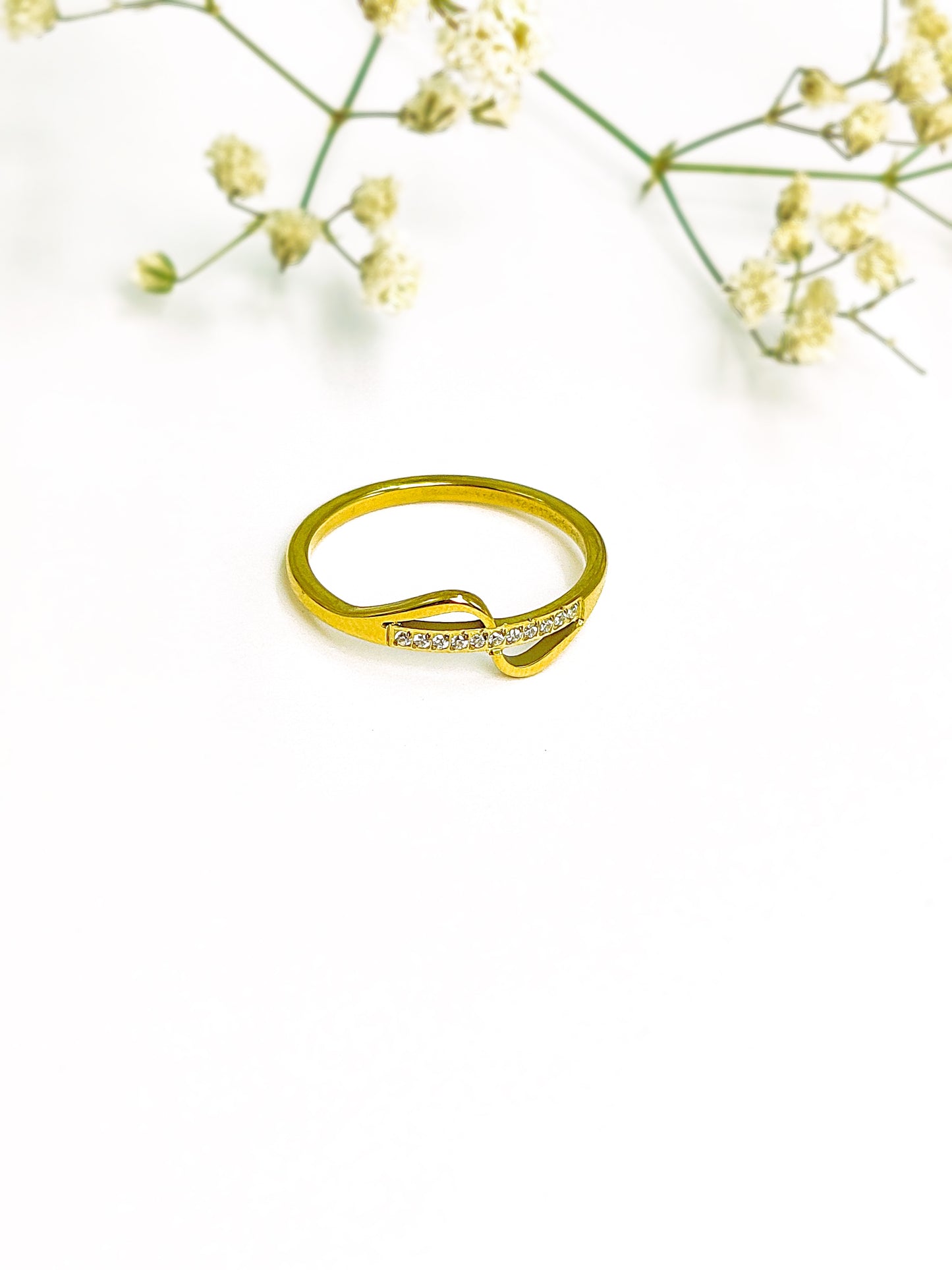Golden Wave Ring