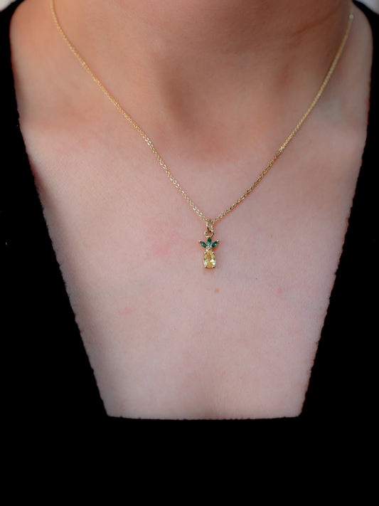 Pineapple Drop Necklace
