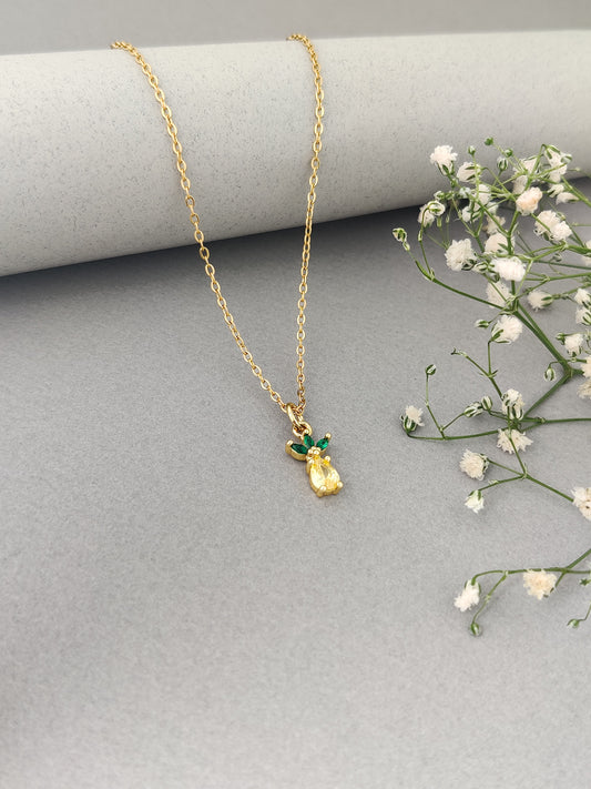 Pineapple Drop Necklace
