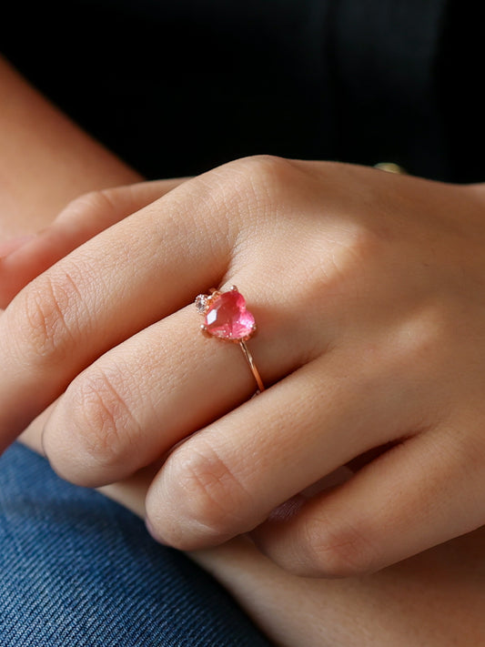 Pink Heart Ring