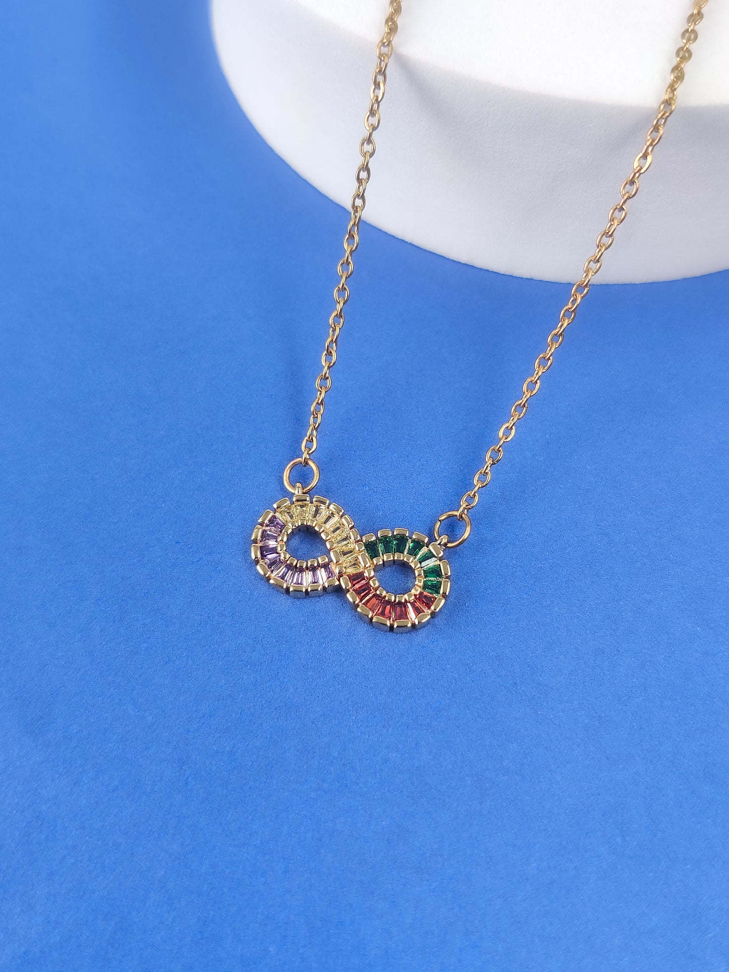 Rainbow Infinity Neckalce