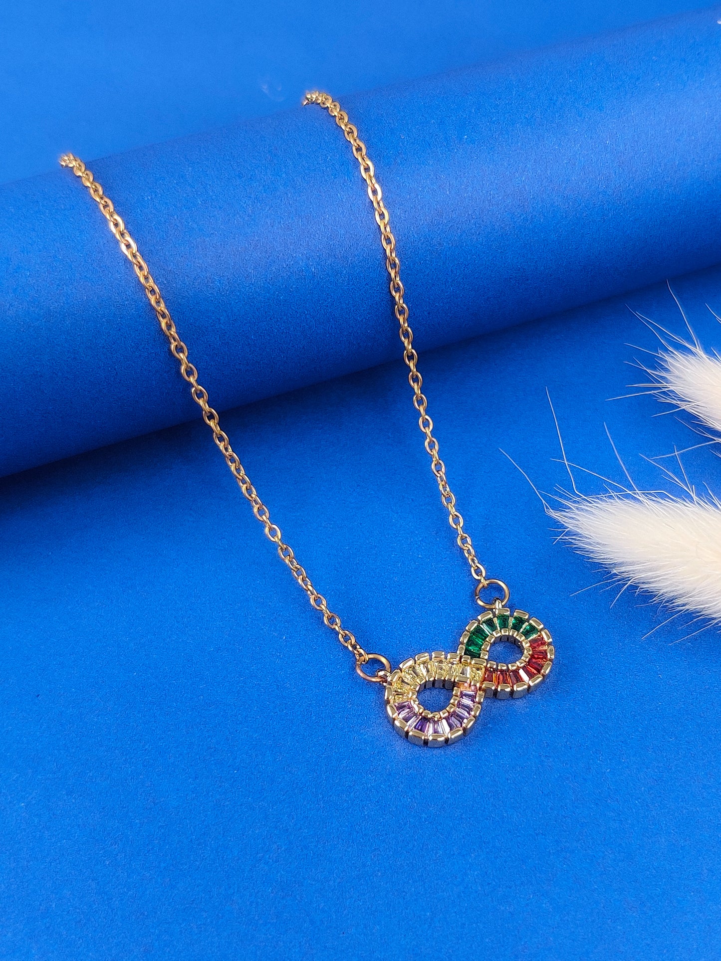 Rainbow Infinity Neckalce