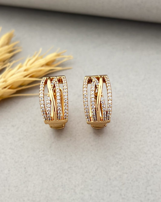Trinity Shine Huggie Hoops