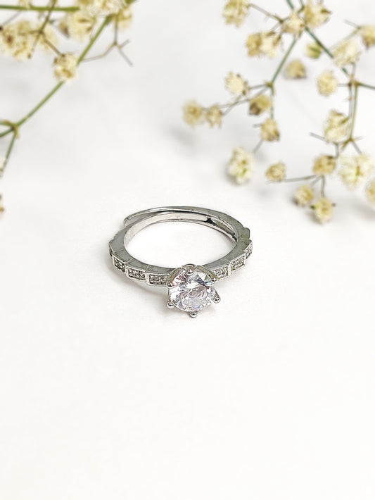 Solitaire Serpent Ring