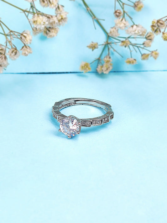 Solitaire Serpent Ring