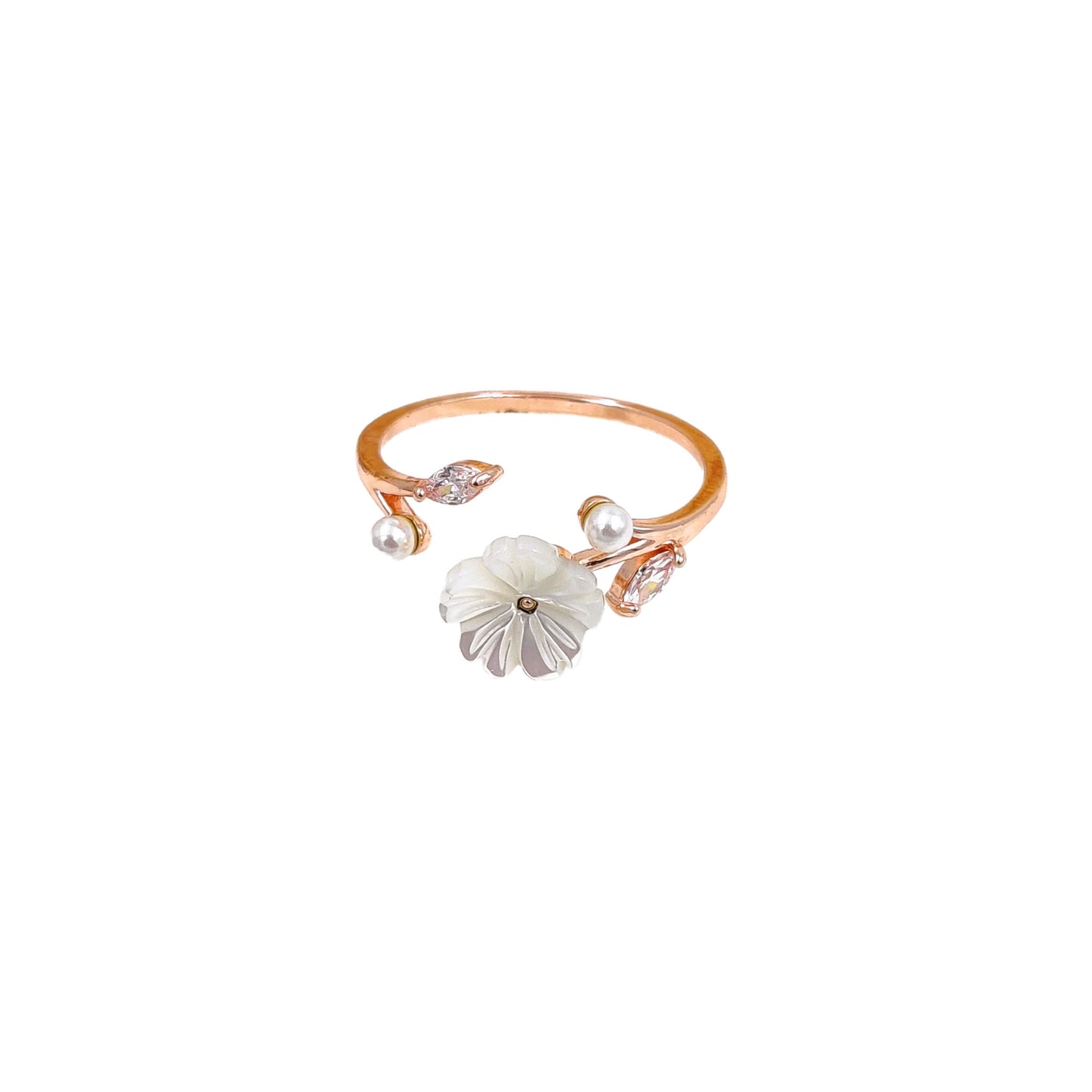 Summer Crystal Flower Ring