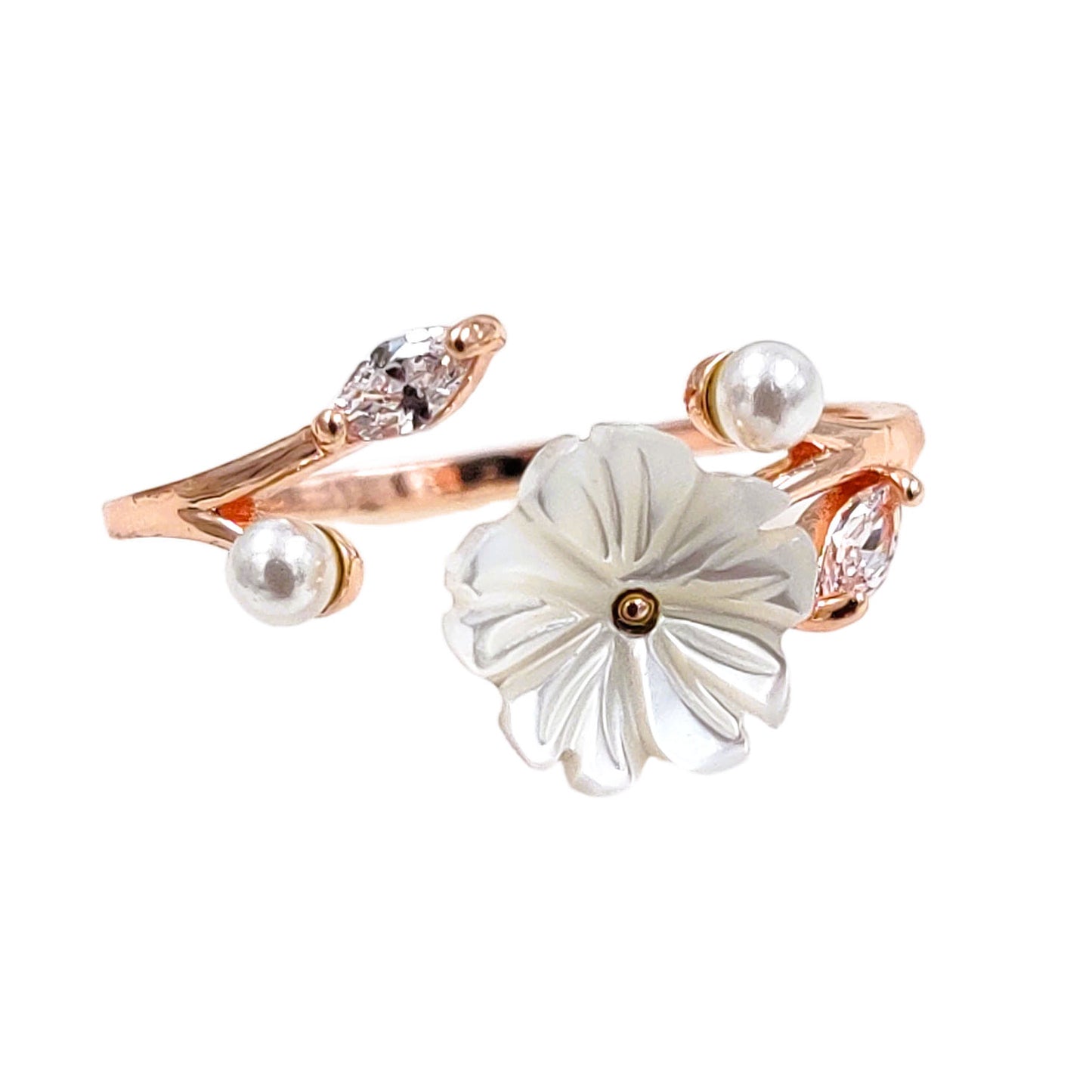Summer Crystal Flower Ring