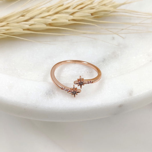 Mini Crystal Star Ring