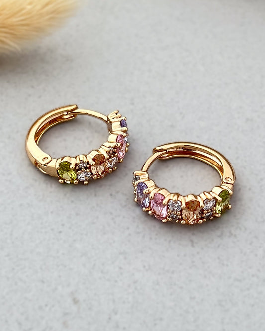 Oval Luxe Huggie Hoops