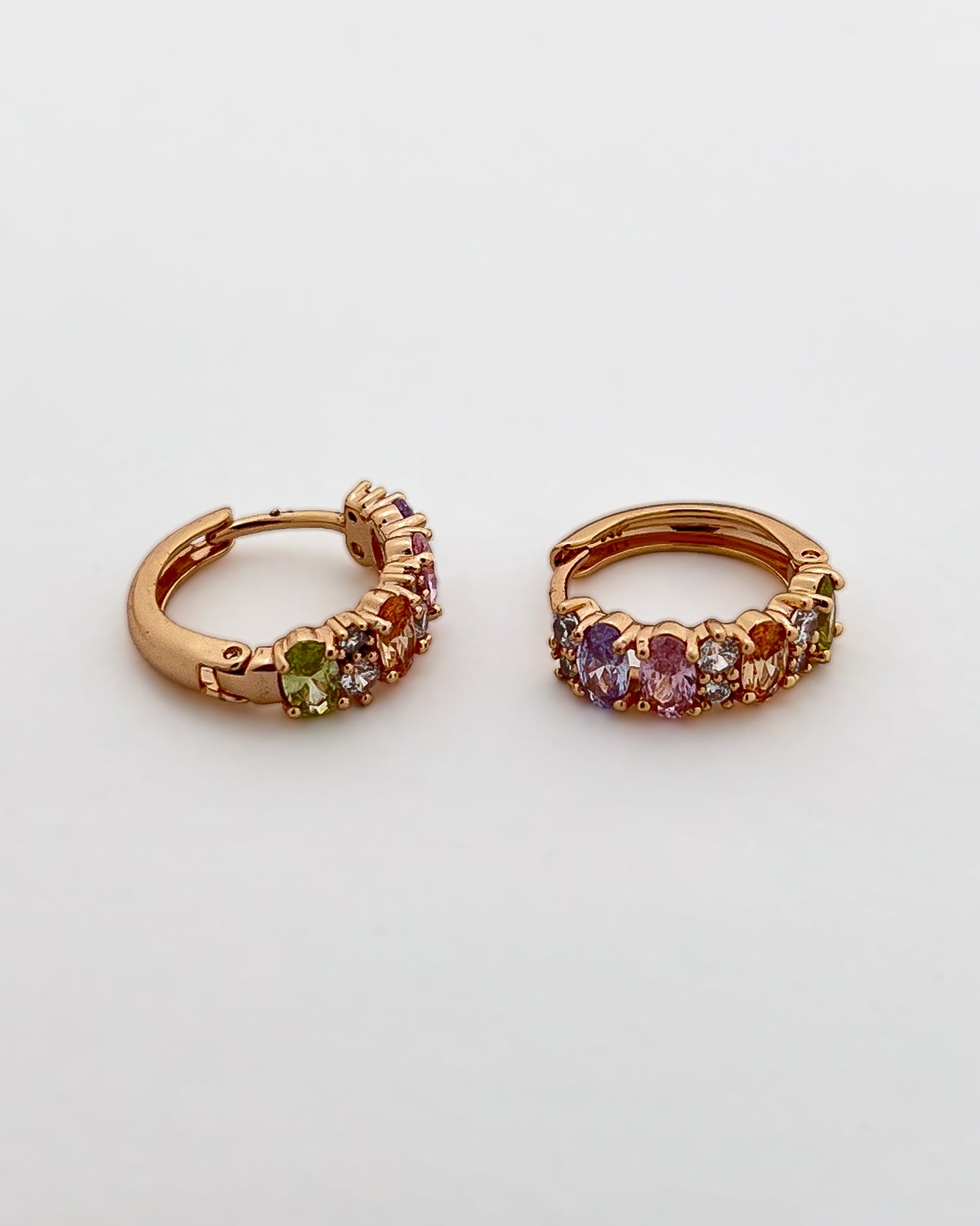 Oval Luxe Huggie Hoops